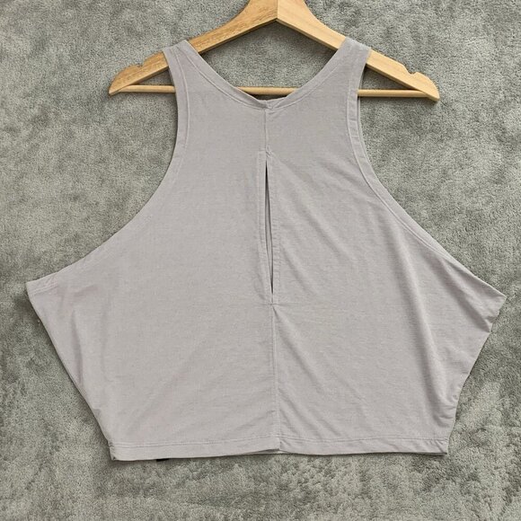 Varley Shirt Womens XS Gray Buckley Split Back Athletic Tank Top Workout Gym - Picture 8 of 9